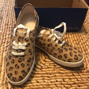 Leopard/cheetah print KEDS- girls